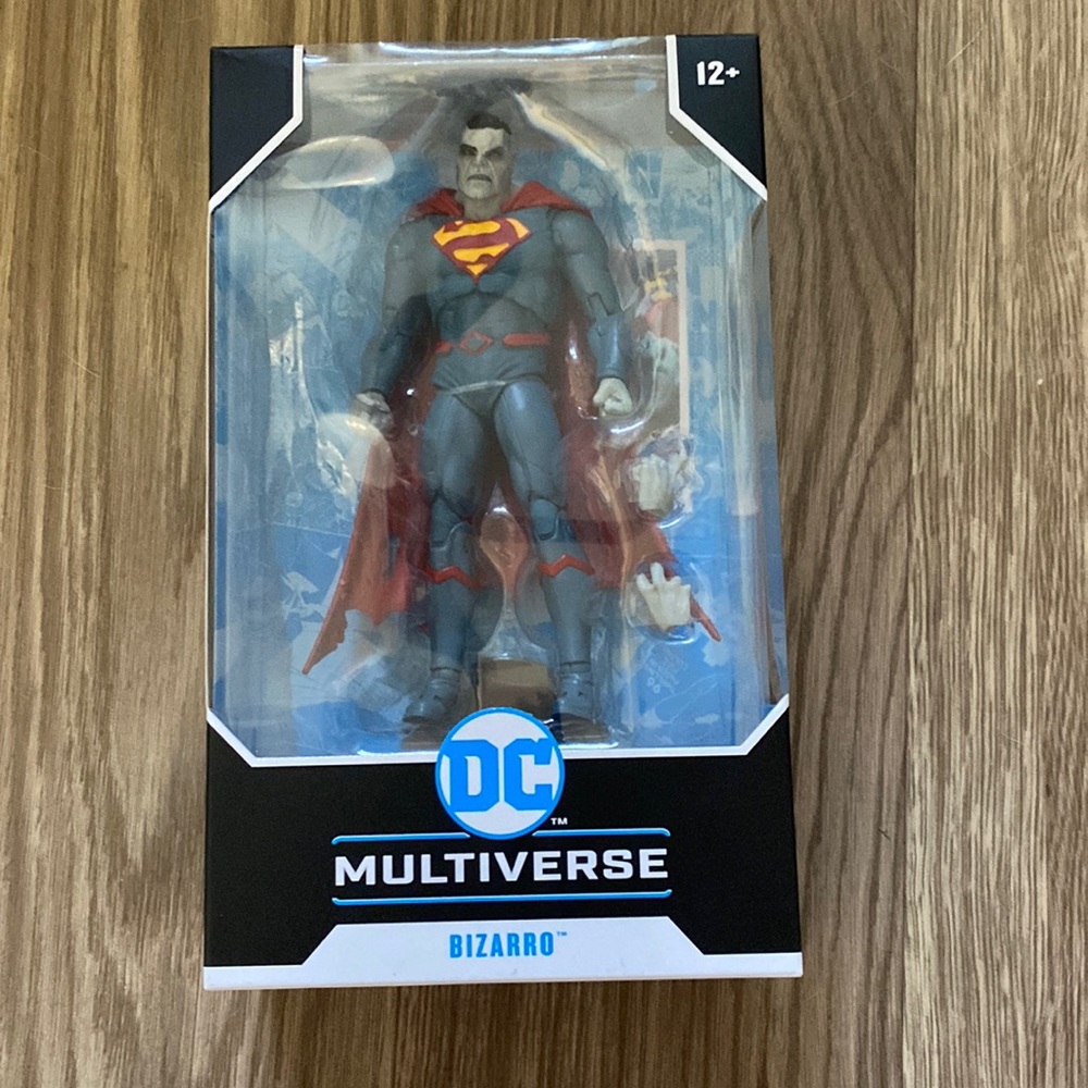 Dc multiverse bizarro Superman figure